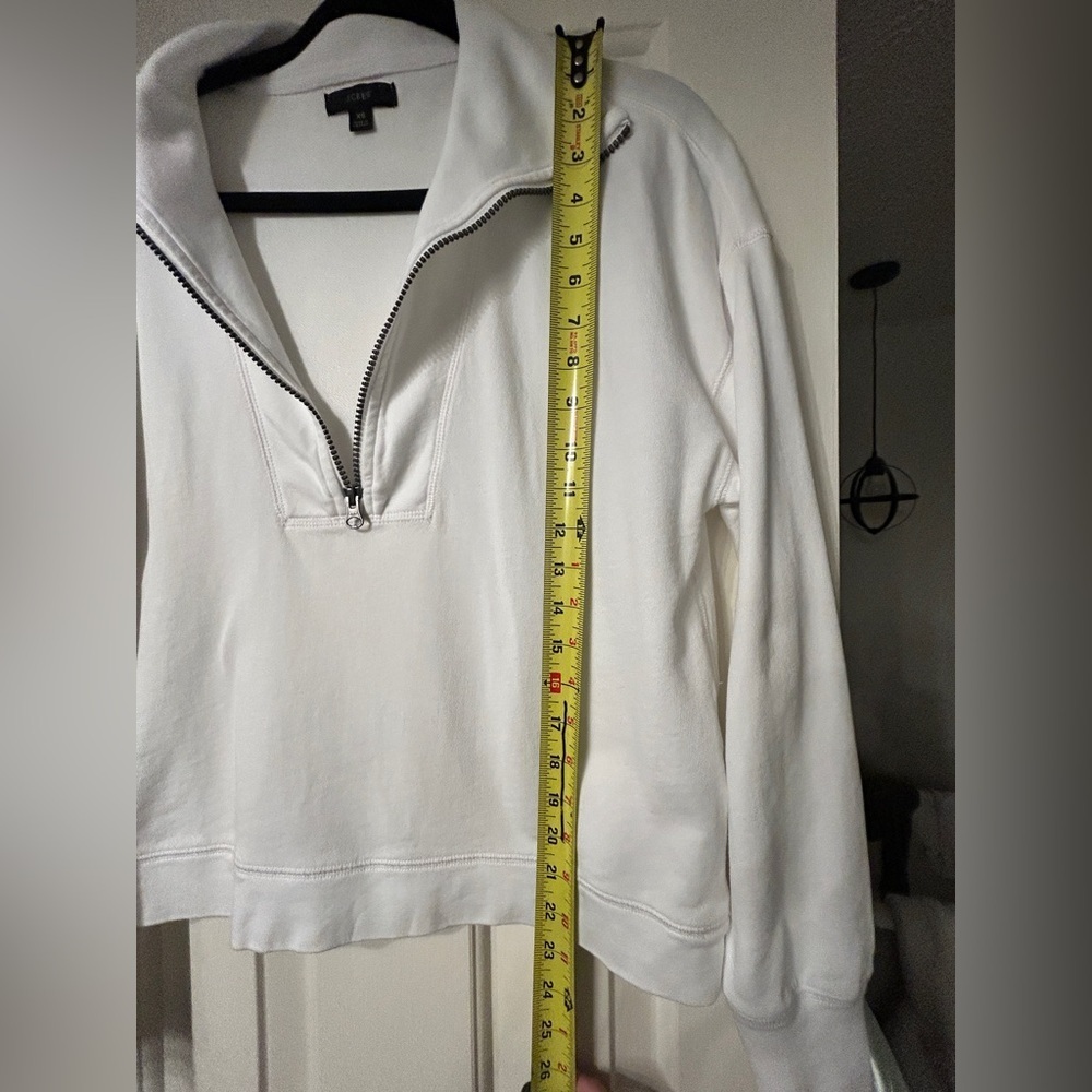 J. Crew Oversized Quarter Zip Up Sweater High Collar - Picture 6 of 6